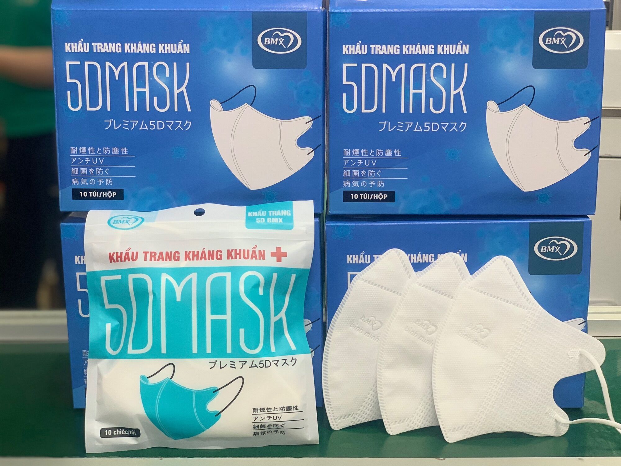 Lẻ 1 gói (gồm 10 cái) khẩu trang 5D Bình Minh