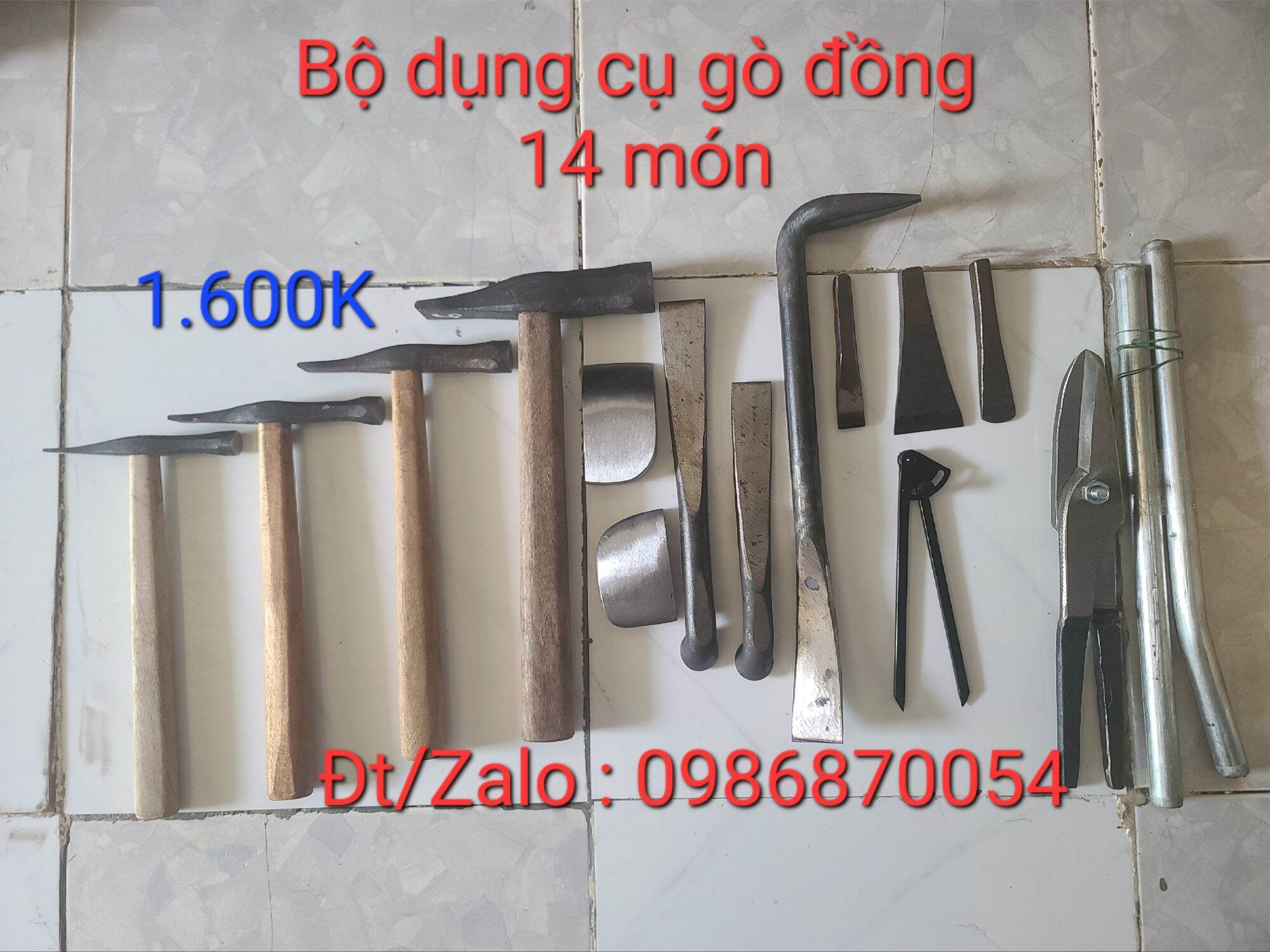 bộ búa đe làm gò đồng ô tô