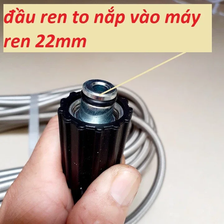 Dây rửa xe áp lực cao 10M, 15M, 20M Ren 22mm/14mm