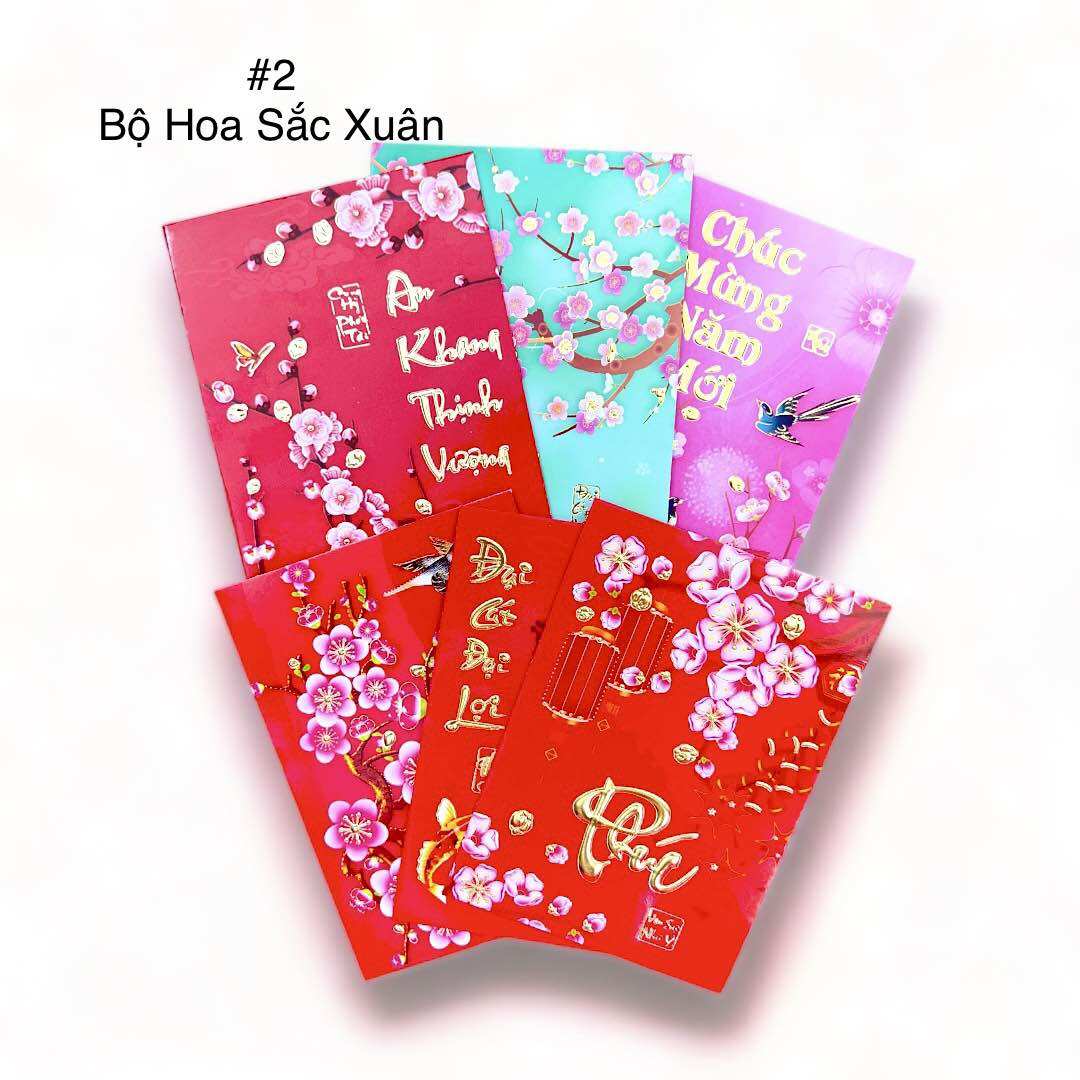 Set 6 Bao Lì Xì nhỏ truyền thống