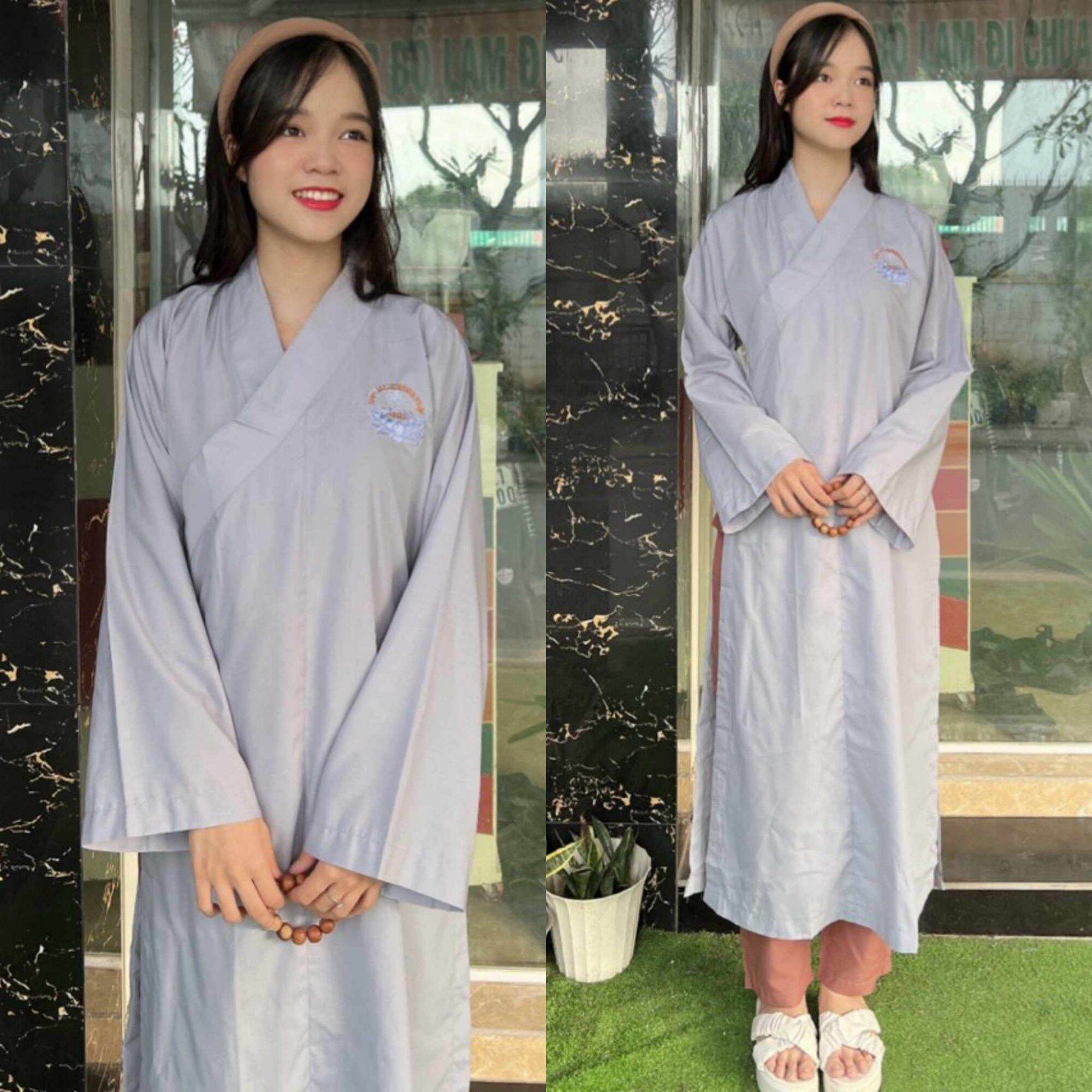 CÓ BIGSIZE 4XL Áo tràng phật tử unisex nam nữ (CHỈ ÁO, KHÔNG QUẦN) - Trang phục truyền thống, đồ lam đi chùa - pháp phục