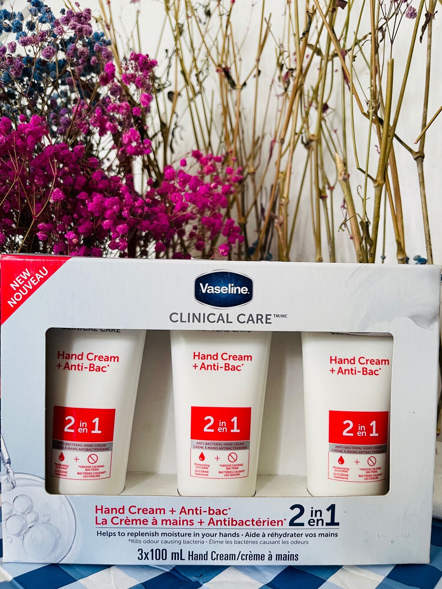Dưỡng da vaseline set gồm 3 tuýp 100ml
