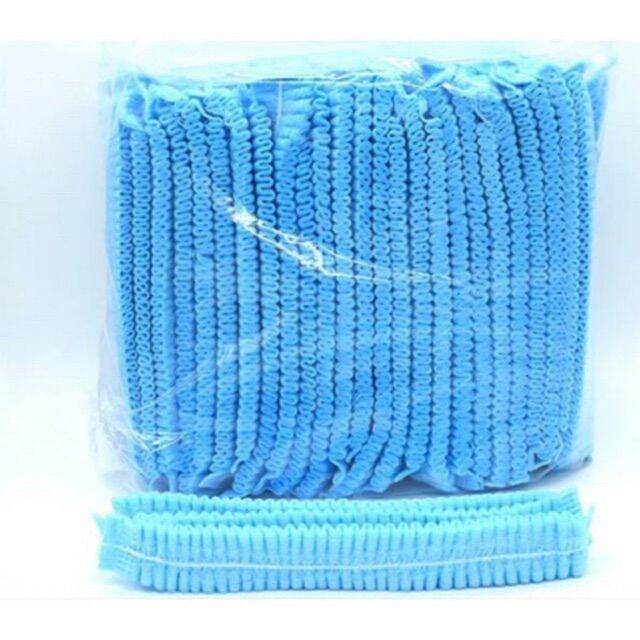 Bịch 100 cái bao trùm tóc (Nón giấy y tế/ nón con sâu)