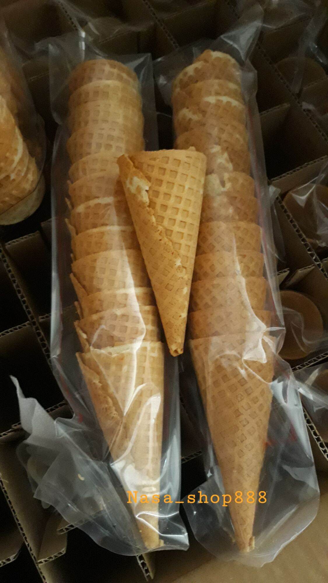 Bịch 8 cái bánh ốc quế socola ăn kem