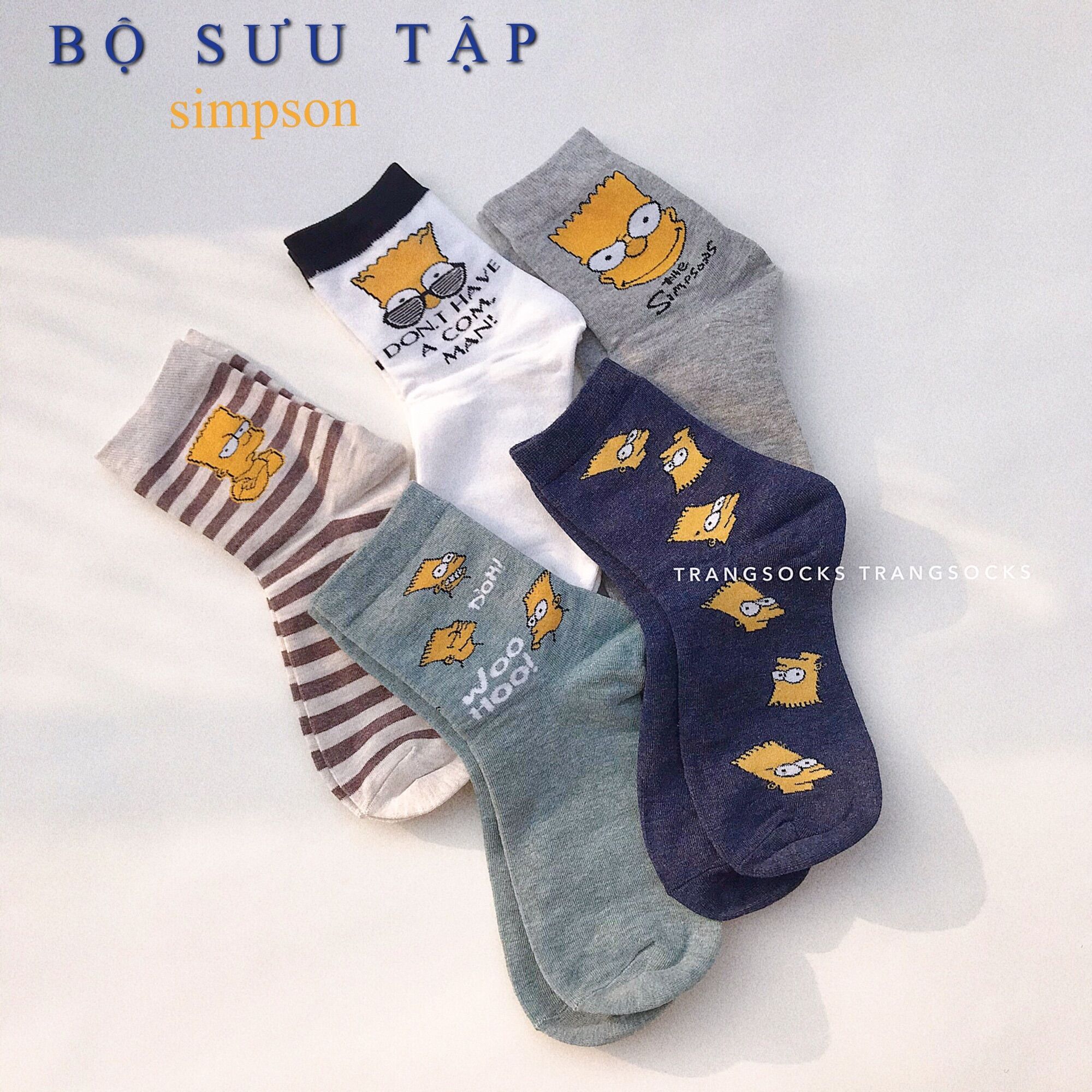 Tất vớ Simpson cao cổ- ảnh thật