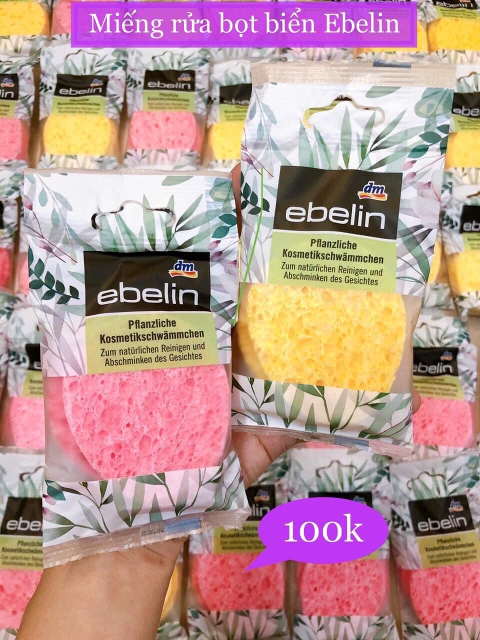 Miếng bọt biển rửa mặt ebelin Đức
