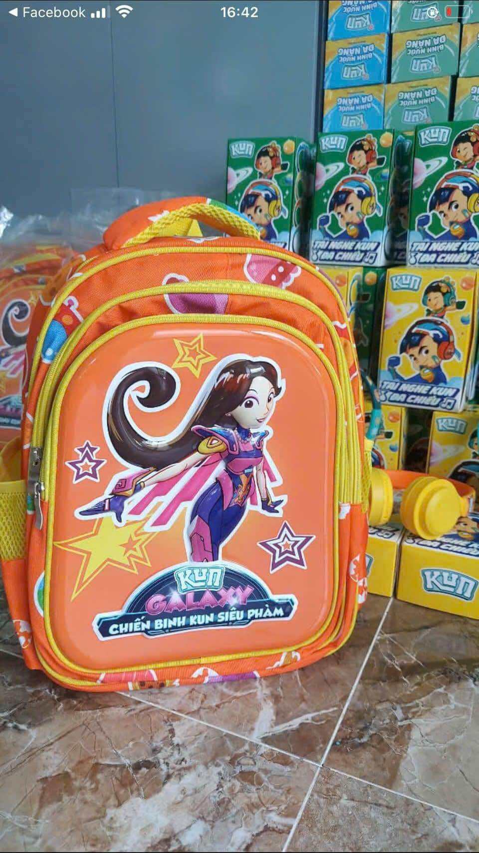 Balo kun chống gù 2 trong 1 cho bé cấp 1 cấp 2. 