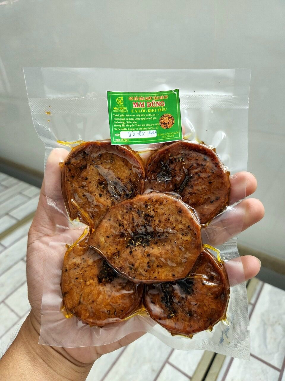 Cá Lóc Kho Tiêu Chay 180g