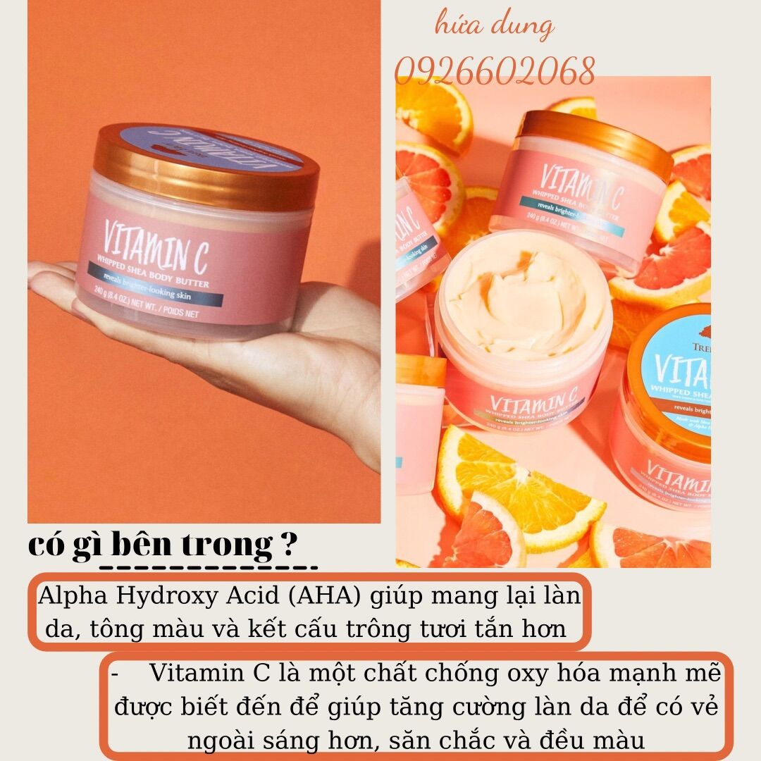 (USA) Bơ dưỡng thể TREE HUT BODY BUTTERS