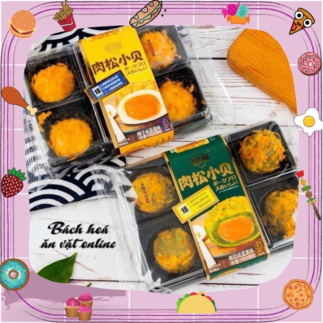 Bánh Mochi Phủ Ruốc Nhân Trứng Muối