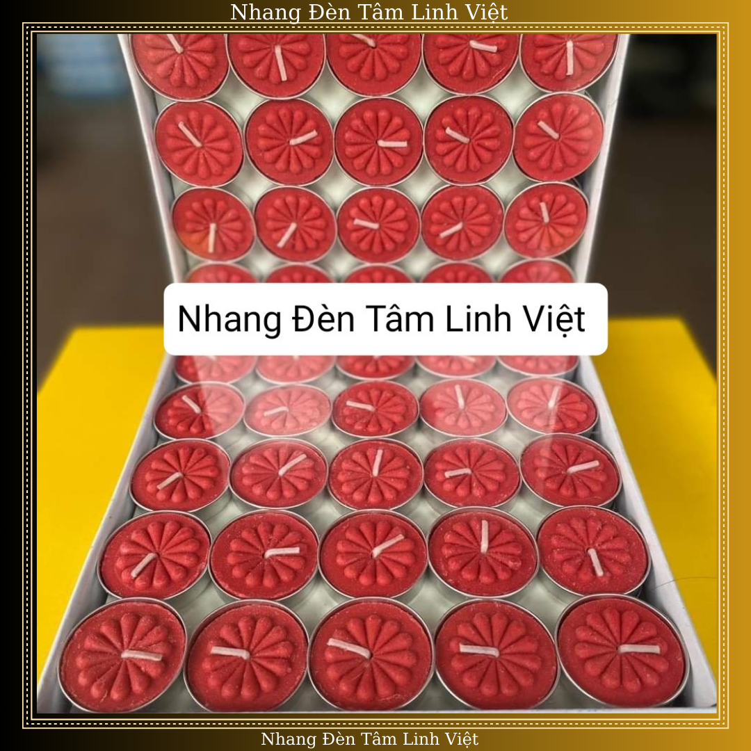 Nến tealight 100 viên Cháy 2 Giờ Trang Trí Mâm Cúng
