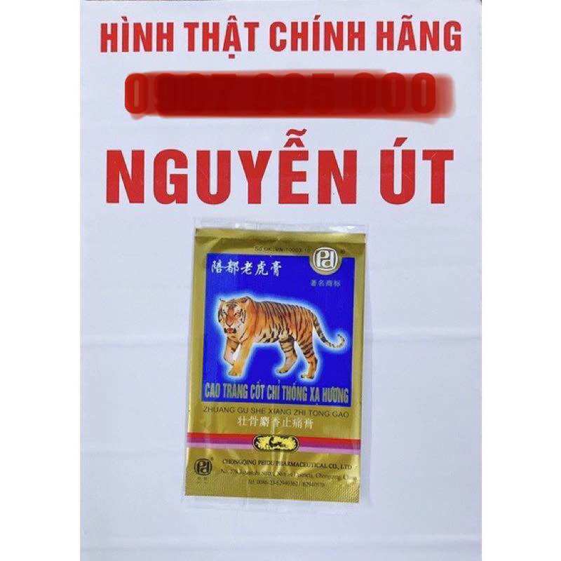 Cao dán con cọp 7 chữ gói 4 miếng