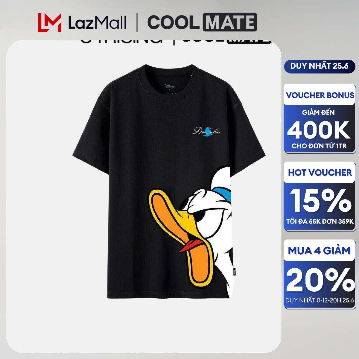 [CHỈ 0-2H 25.6 MUA 4 GIẢM 20%]Áo Thun Disney relaxed fit Donald Duck - Thương hiệu 84RISING