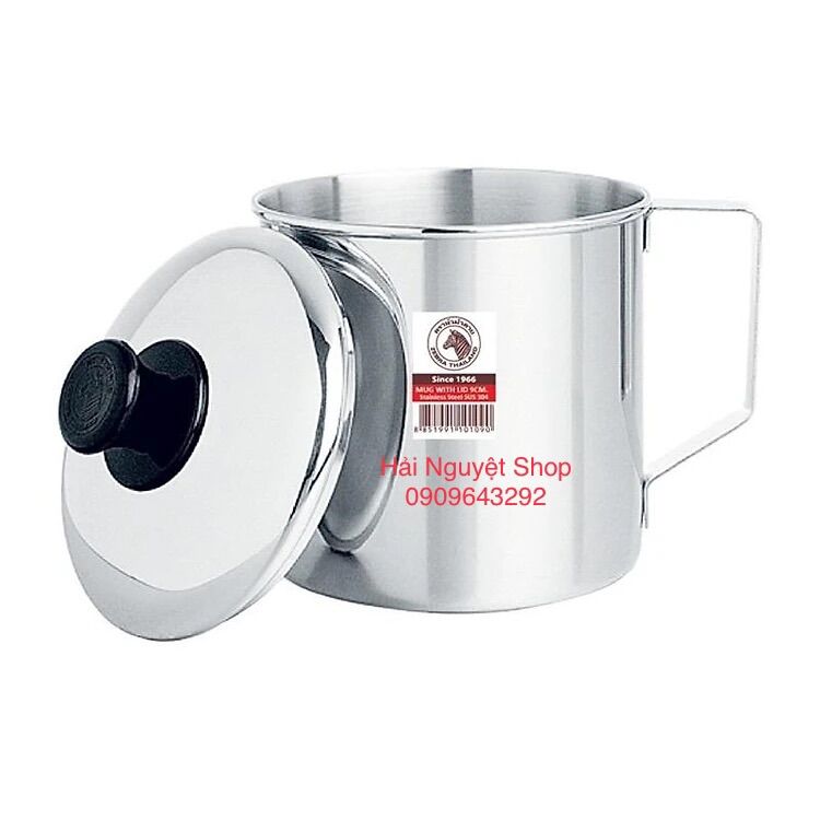 Ca nước có nắp zebra thái lan - sus304
