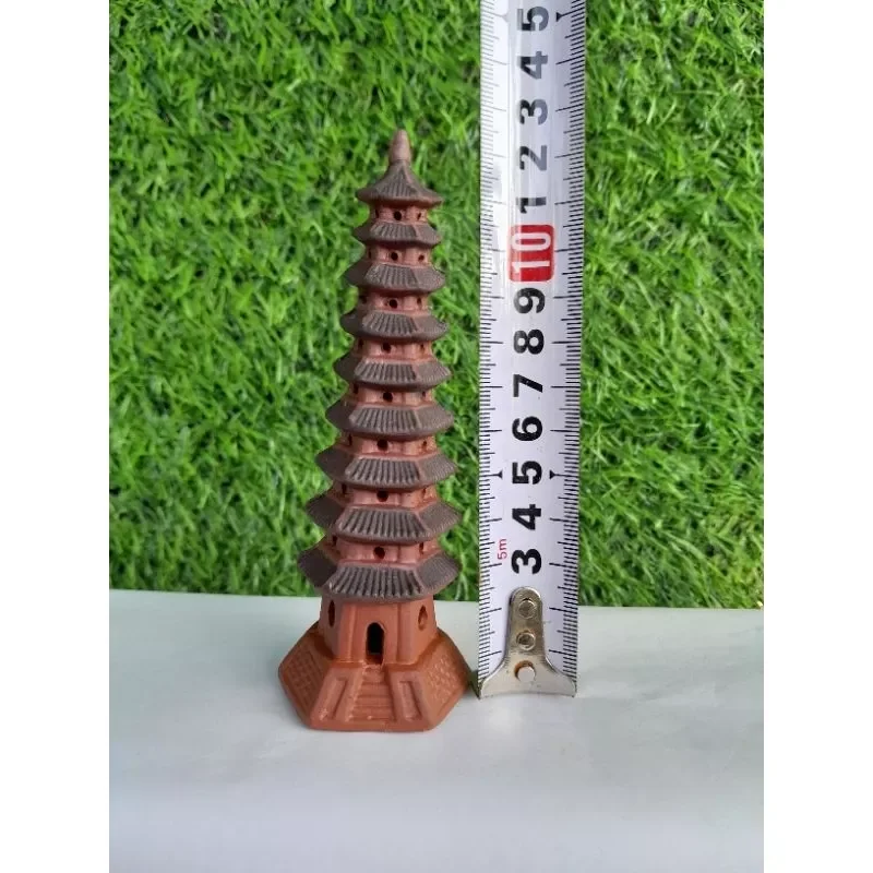 Tháp 9 tầng trang trí tiểu cảnh gốm sứ bát tràng