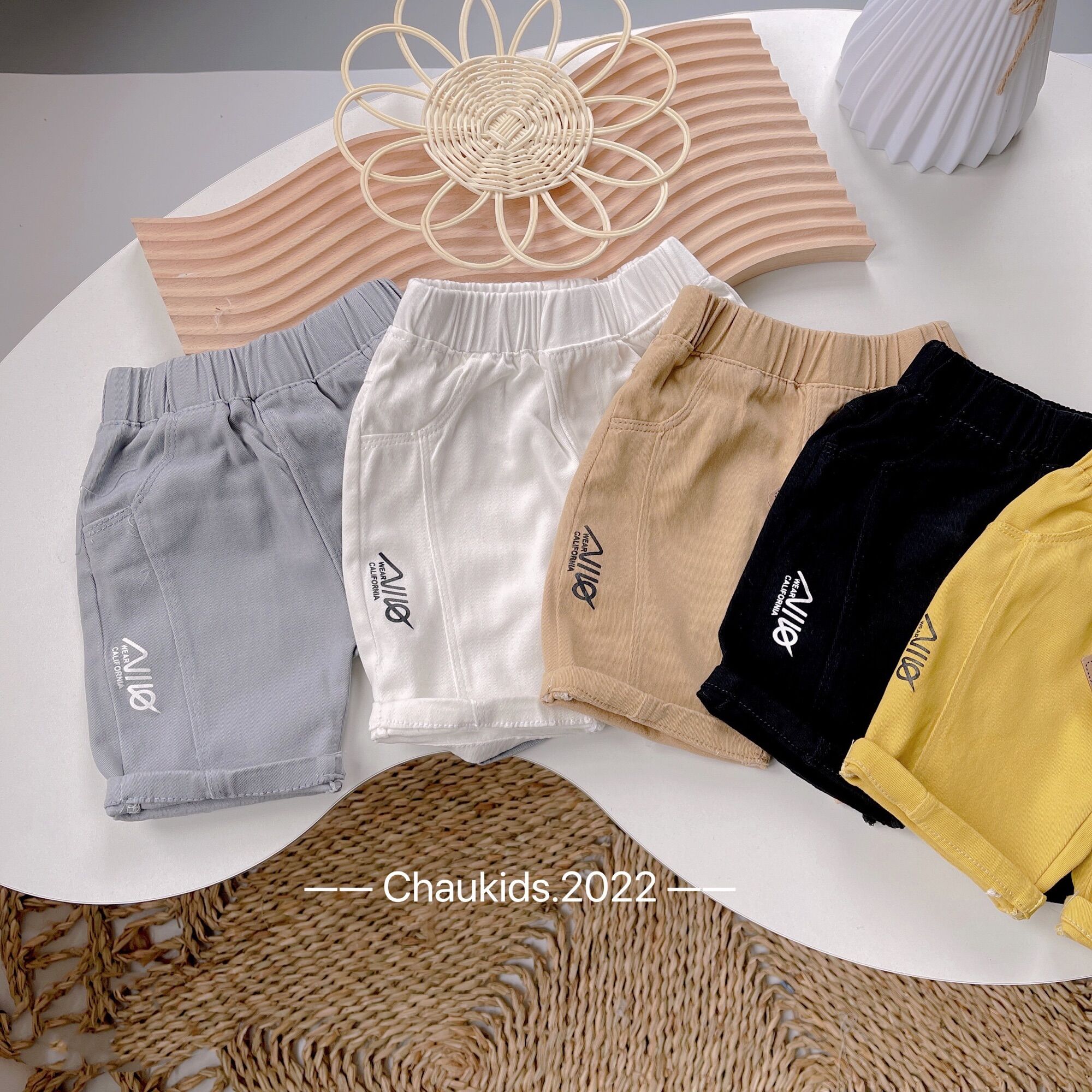 Quần short kaki trơn Niko cho bé (9-23kg)