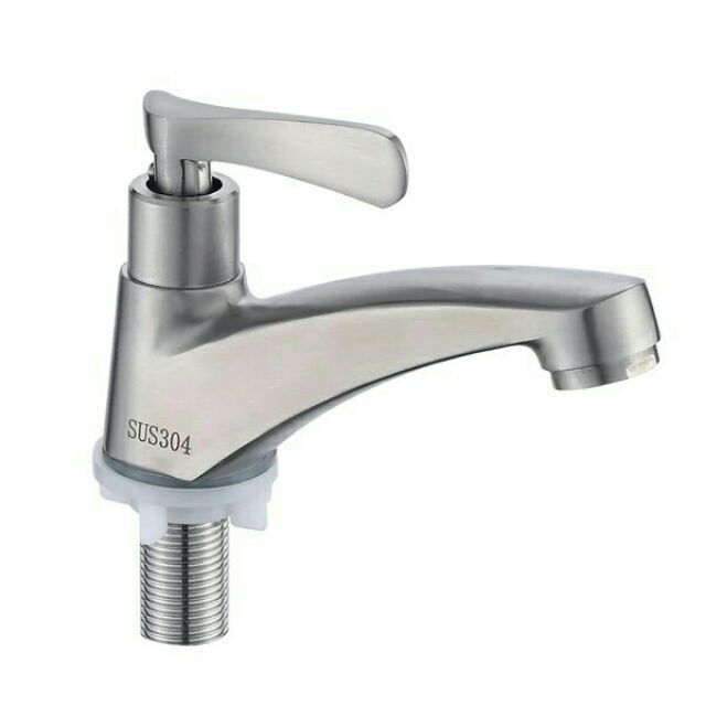 Vòi chậu rửa lavabo Inox 304 - vòi lavabo lạnh Inox 304