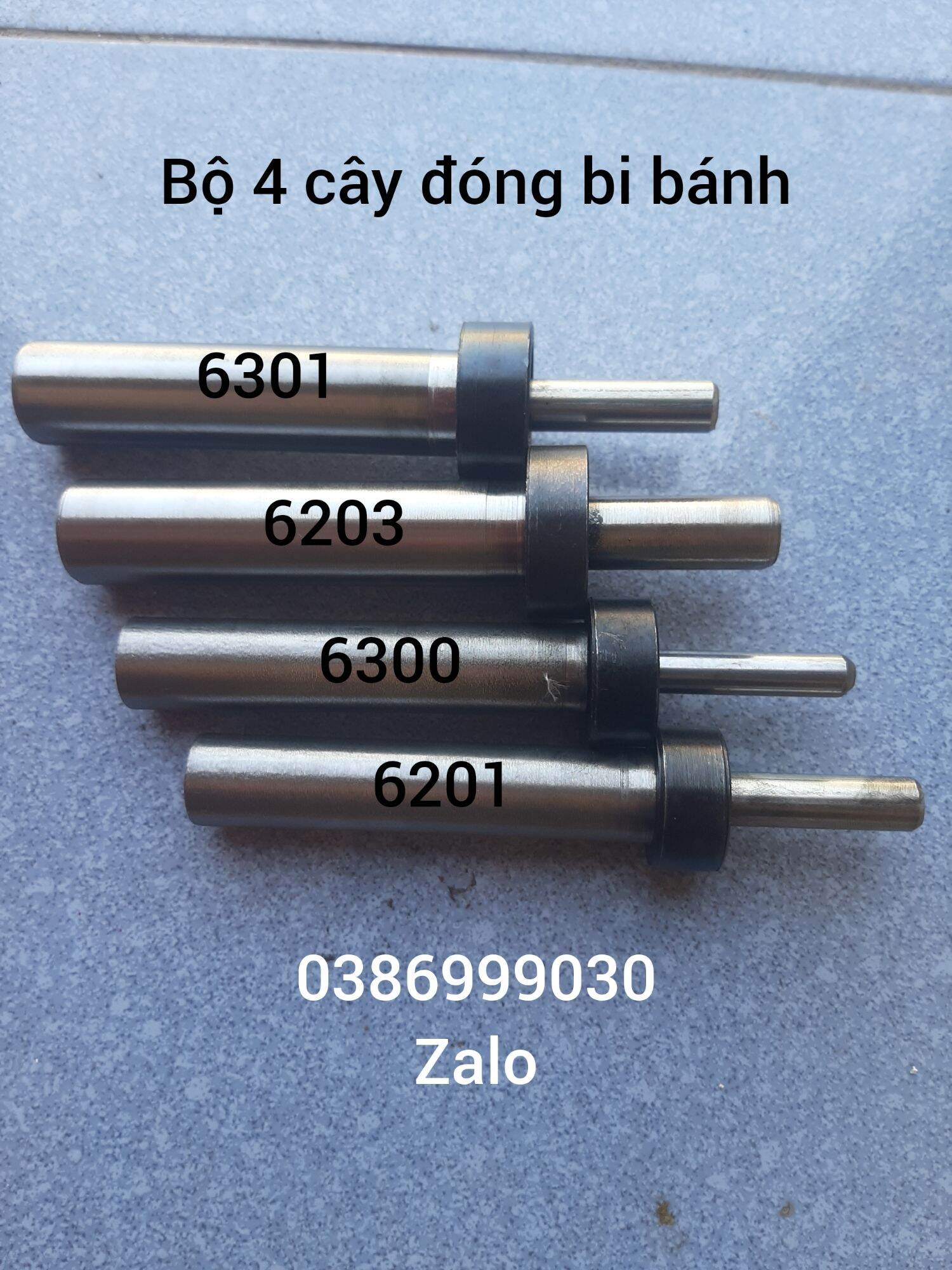 Bộ 4 cây đóng bạc đạn bánh xe máy