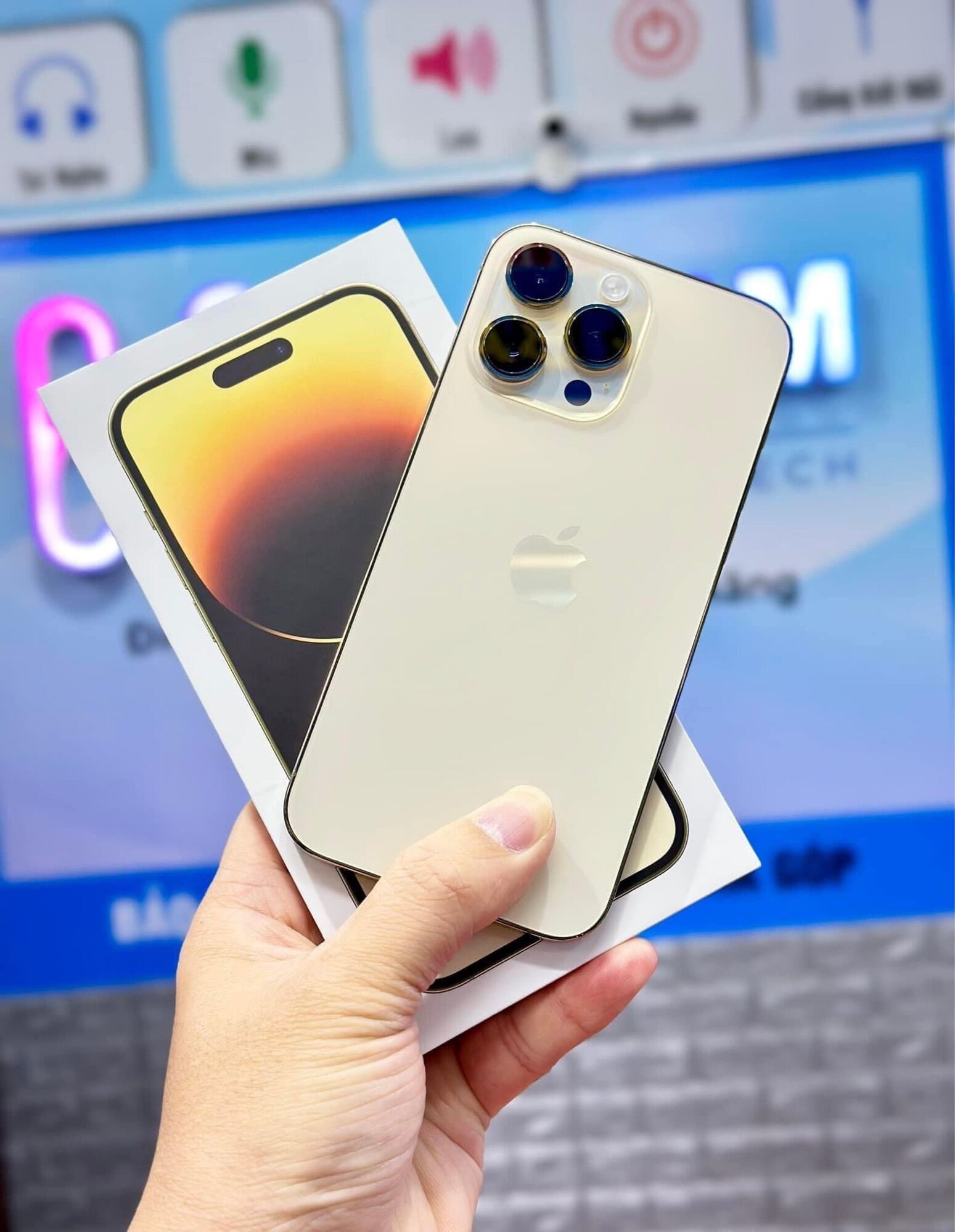 Điện Thoại ip 14 promax 1024Gb mới 100% tặng kèm ốp lưng dán cường lực và