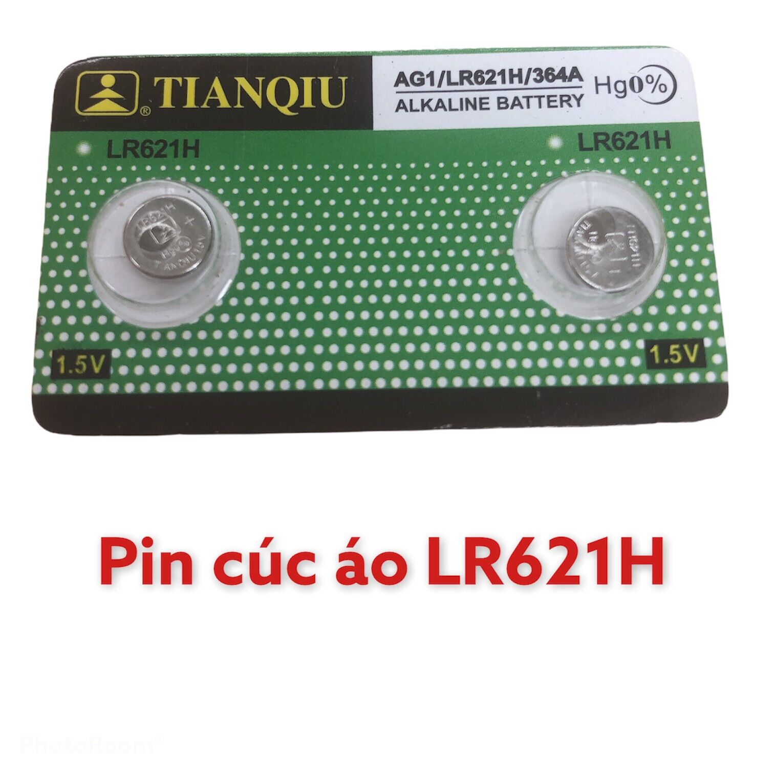 Viên pin cúc áo ag1/lr621h/364a tianqiu 1.5v