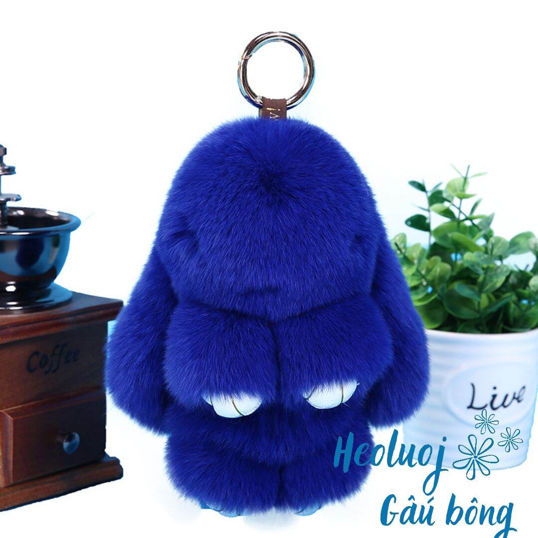 [ freeship max ] móc khoá thỏ bông lông mịn cao cấp