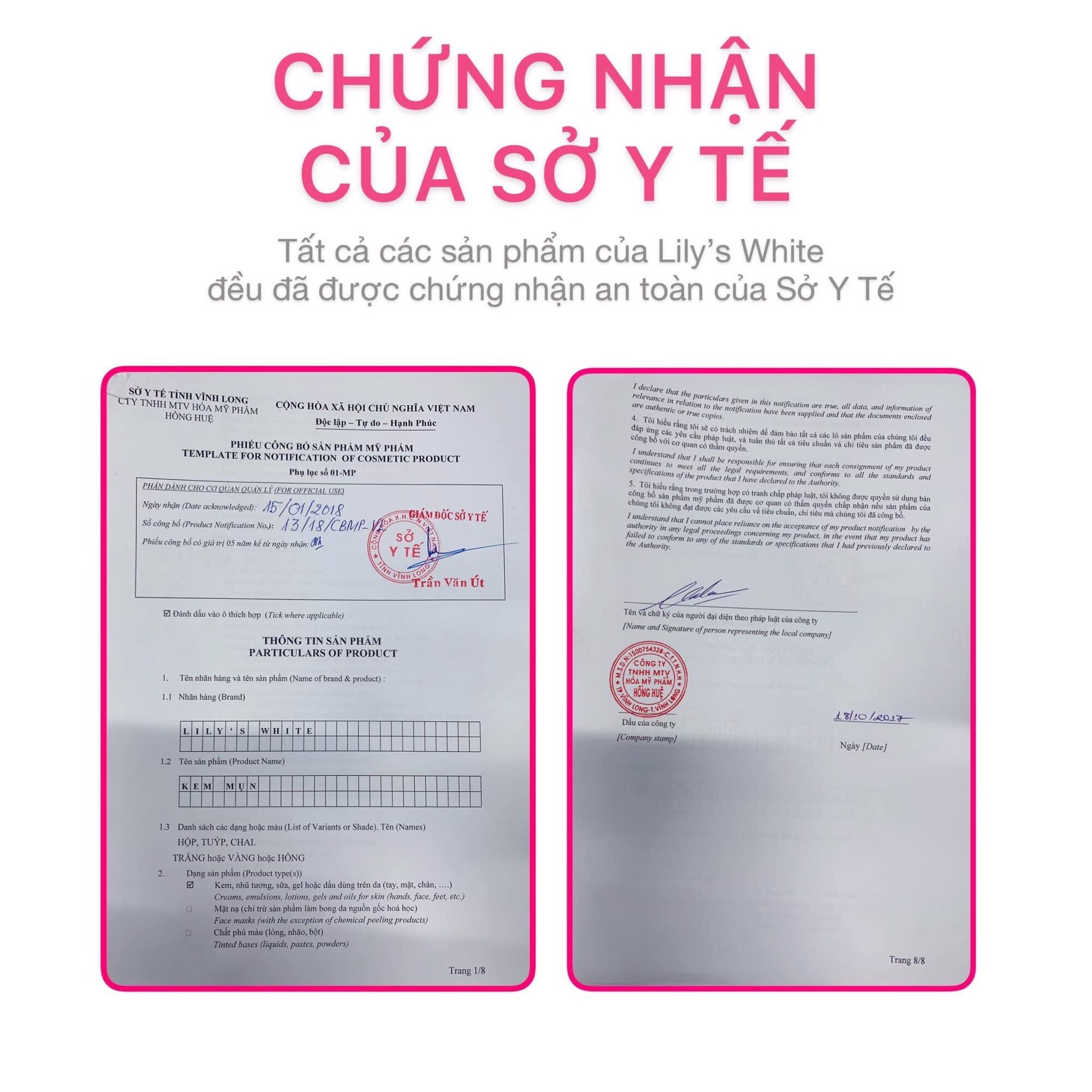 Kem Mụn Nắp Hồng Lily’s White
