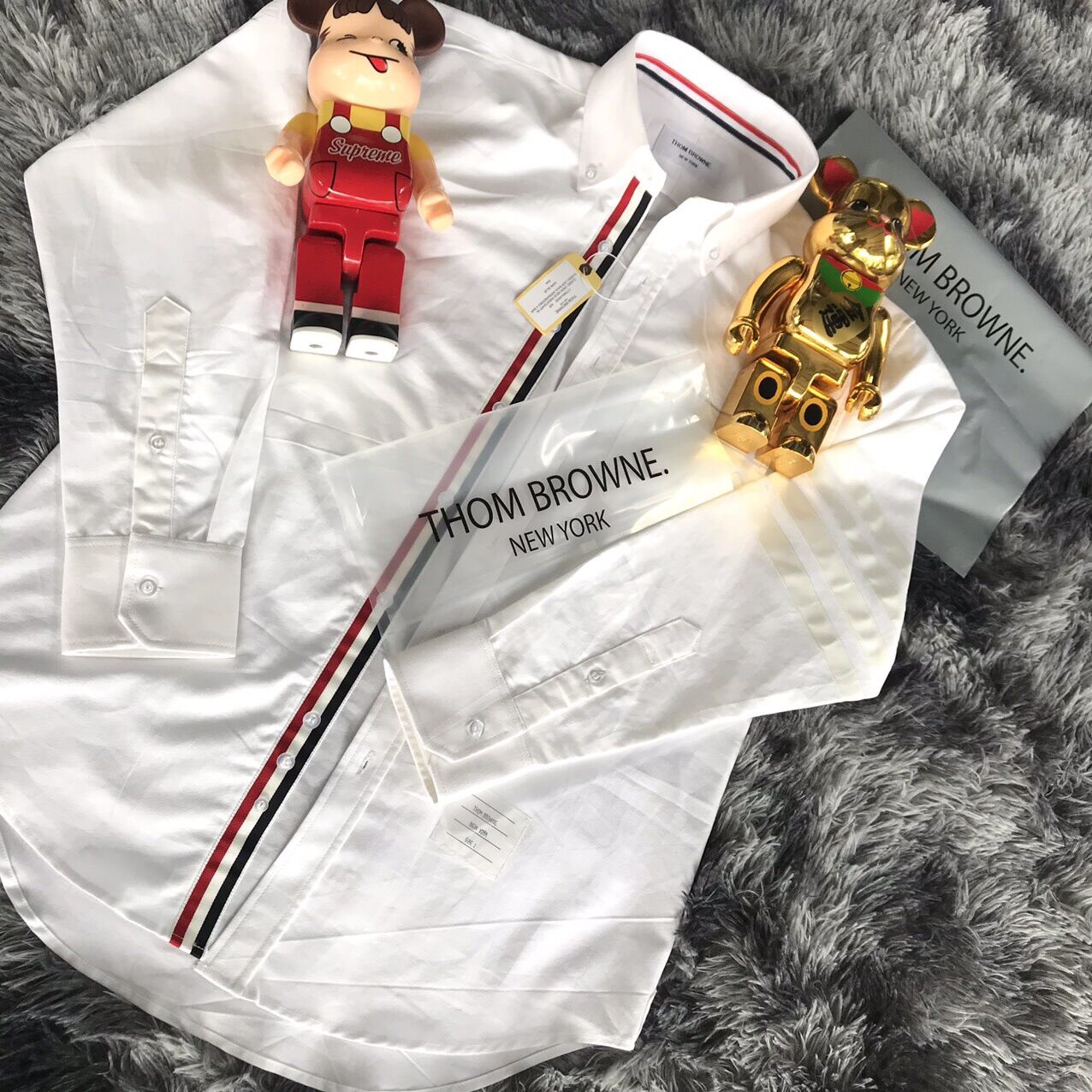 Áo sơ mi Thom Brown 4 sọc trắng