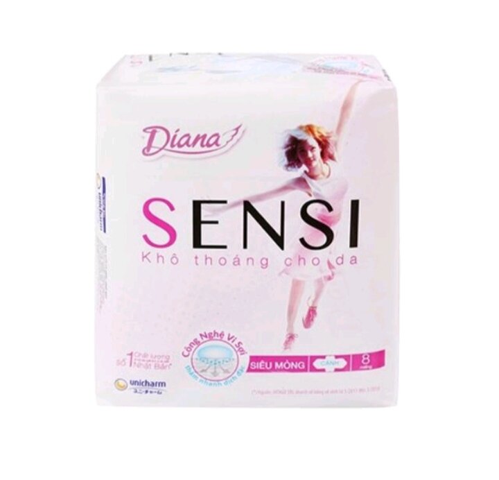 Băng vệ sinh Diana Sensi Siêu Mỏng Cánh (8 miếng)