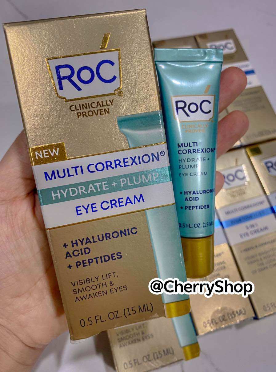 Kem mắt giúp căng mịn mờ thâm Roc Multi Correxion Hydrate + Plump Eye Cream