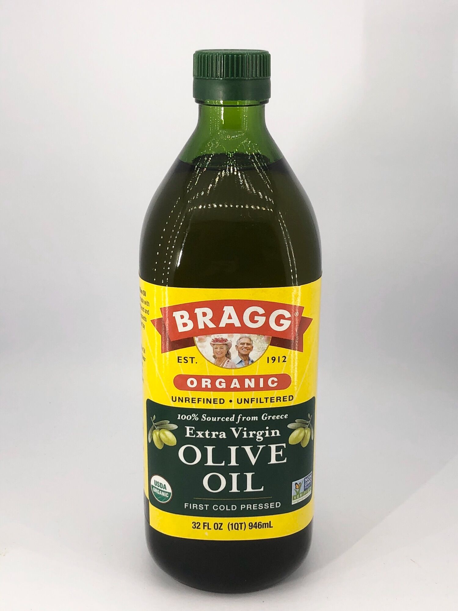 Dầu Oliu ép lạnh hữu cơ Bragg 946ml