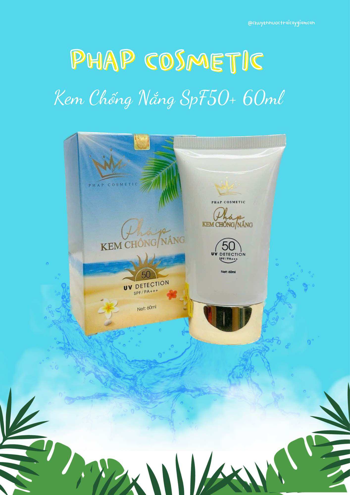 (ÁP MÃ FREESHIP) KEM CHỐNG NẮNG PHÁP COSMETIC