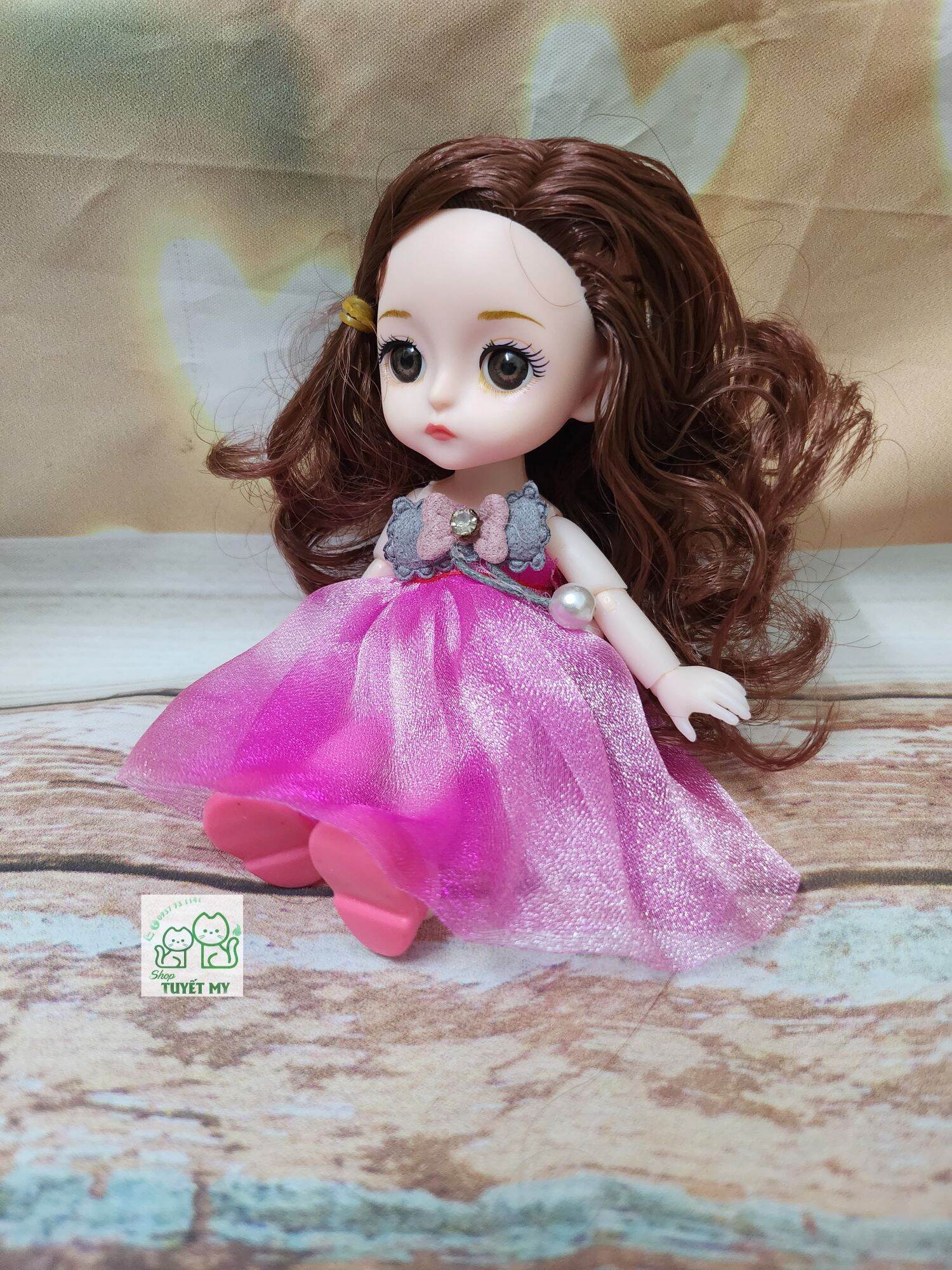 Búp bê BJD full các khớp mặc đầm dạ hội