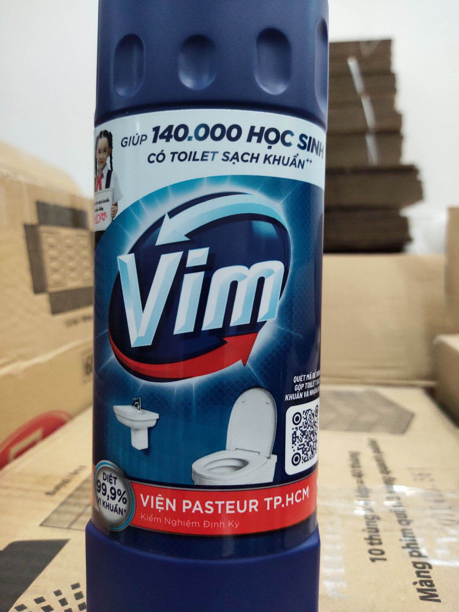 Vim tẩy bồn cầu nhà tắm 450ml