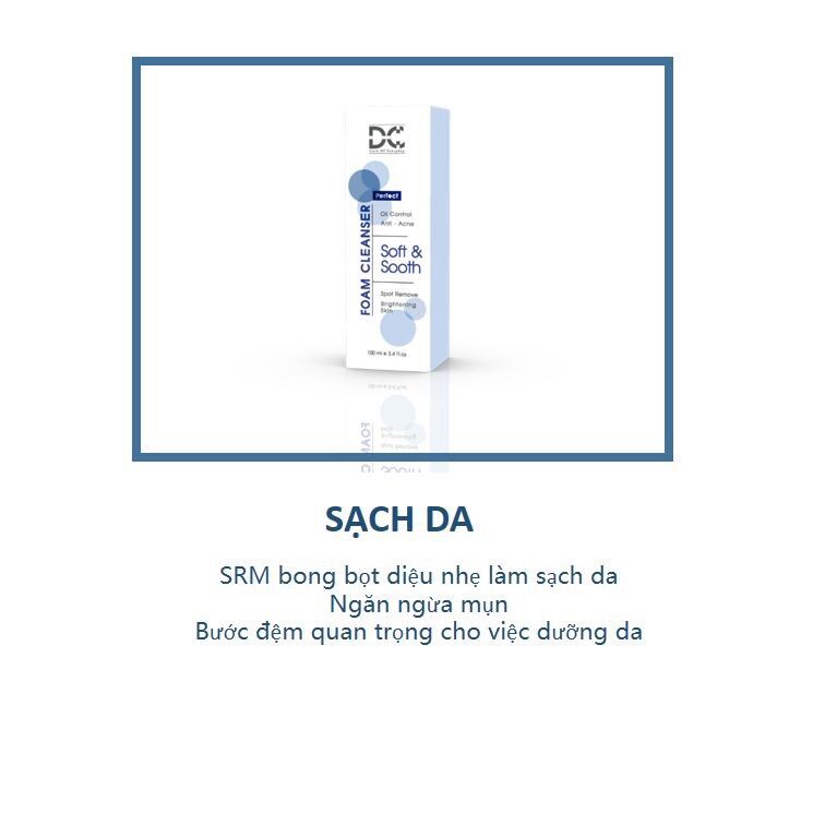 Sữa rữa mặt DC bọt bong mịn FOAM CLEANSER SOFT & SOOTH