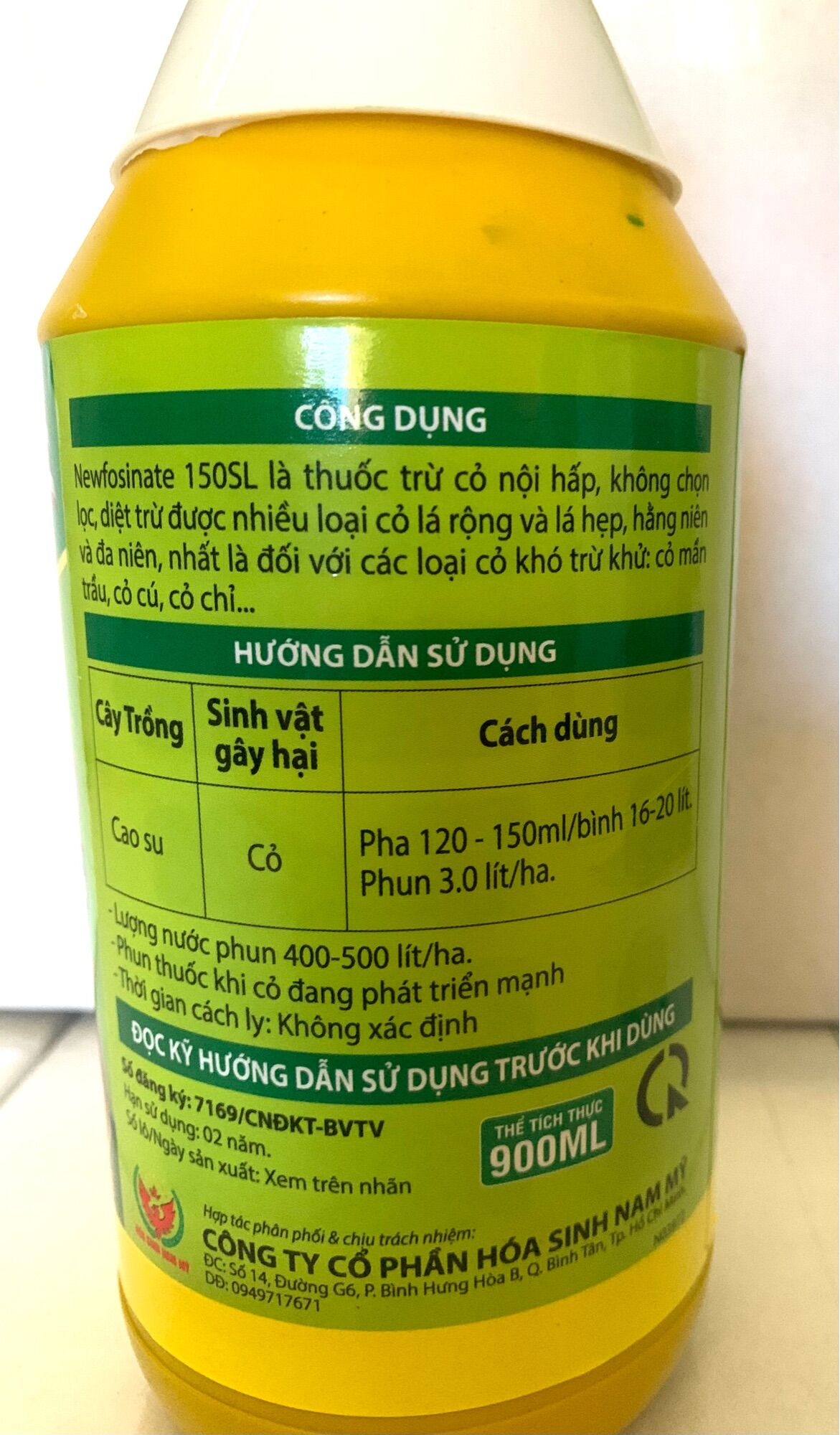 TRỪ CỎ GLUFOSINATE 150SL - 900ml - Con Cò THÁI LAN (Cỏ mới Q10 thay thế lưu dẫn và cỏ cháy)