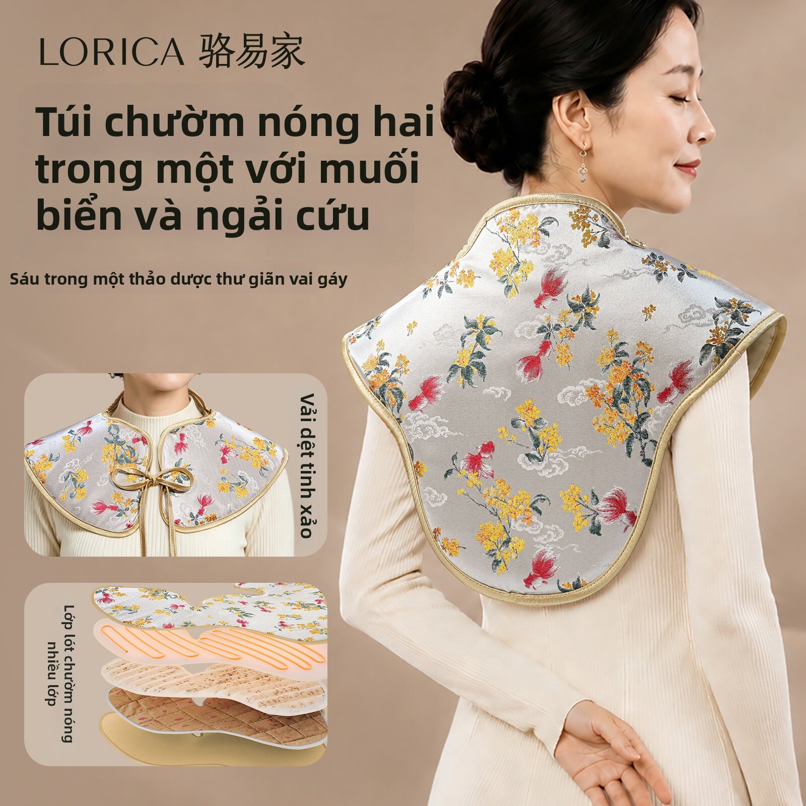 LORiCA | Electric Heated Mugwort Neck & Shoulder Shawl