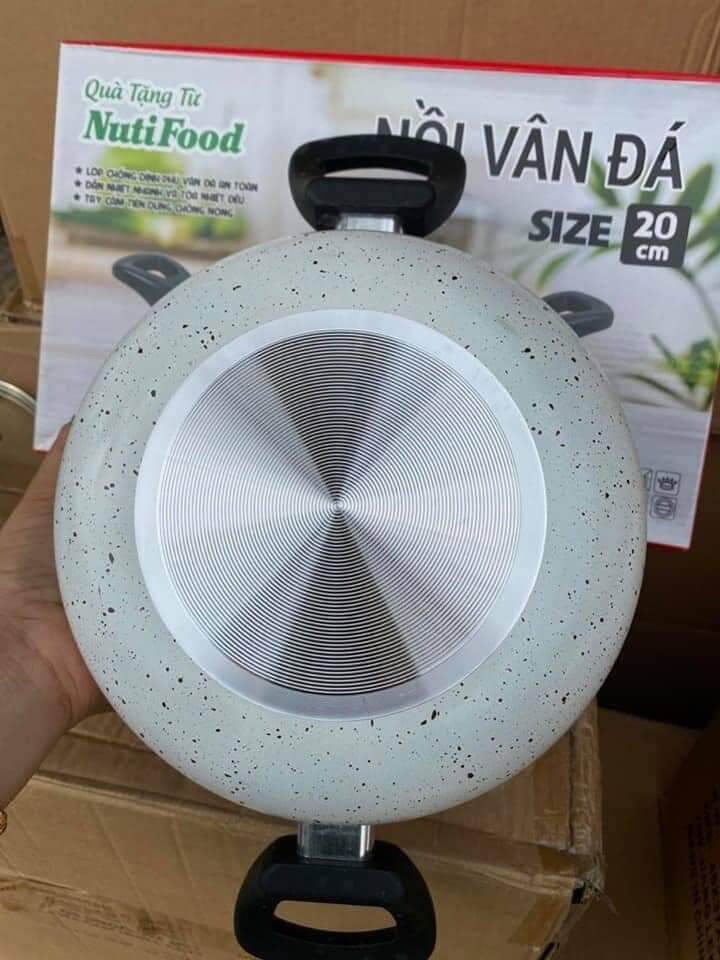 NỒI VÂN ĐÁ CHỐNG DÍNH SIZE 20CM (QUÀ KM NUTIFOOD)