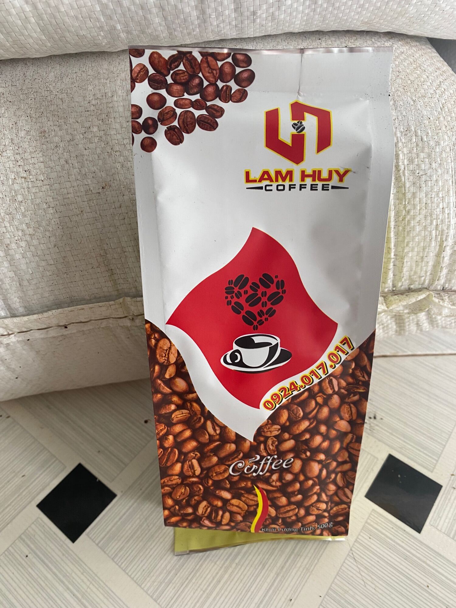 Combo 2 gói Cà phê Lam Huy trắng 500gr