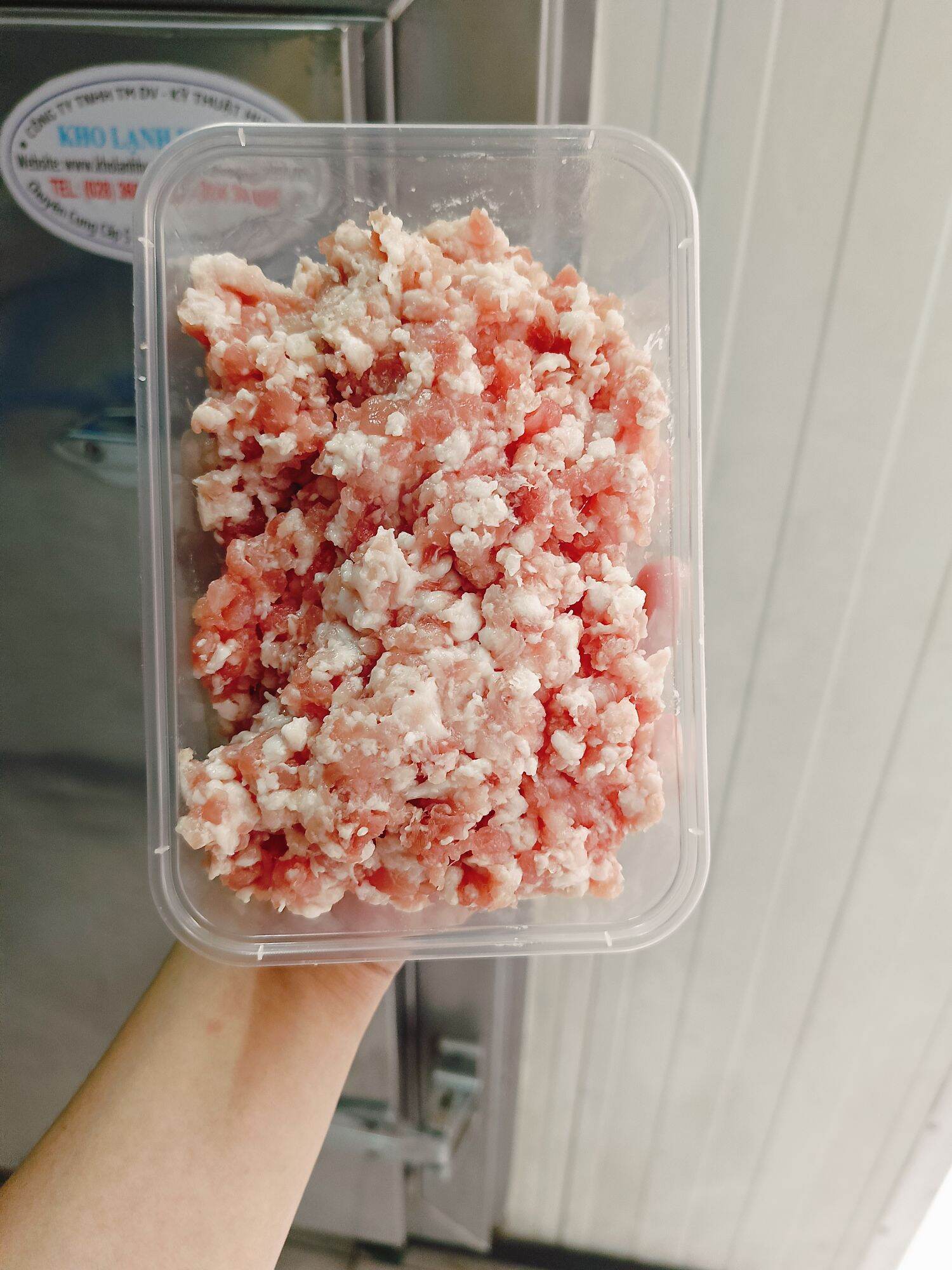 Thịt heo xay , hộp 500g