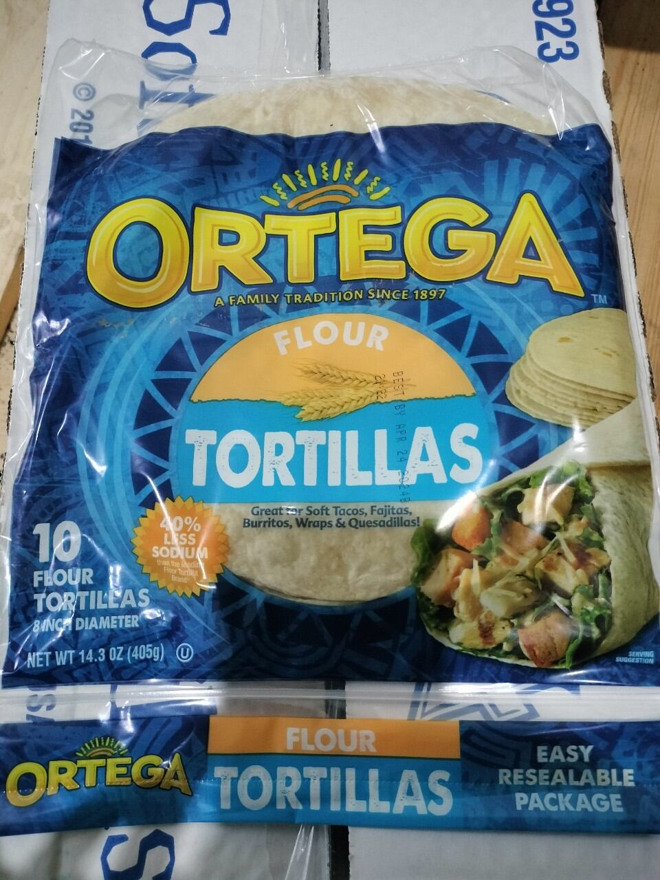 Vỏ bánh Tortilla ortega 405g/10 miếng