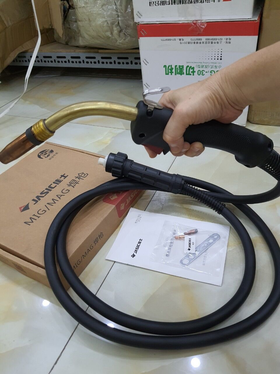 BỘ MỎ SÚNG HÀN MIG 24 KD HÃNG JASIC SỊN BLACKWOL-3M