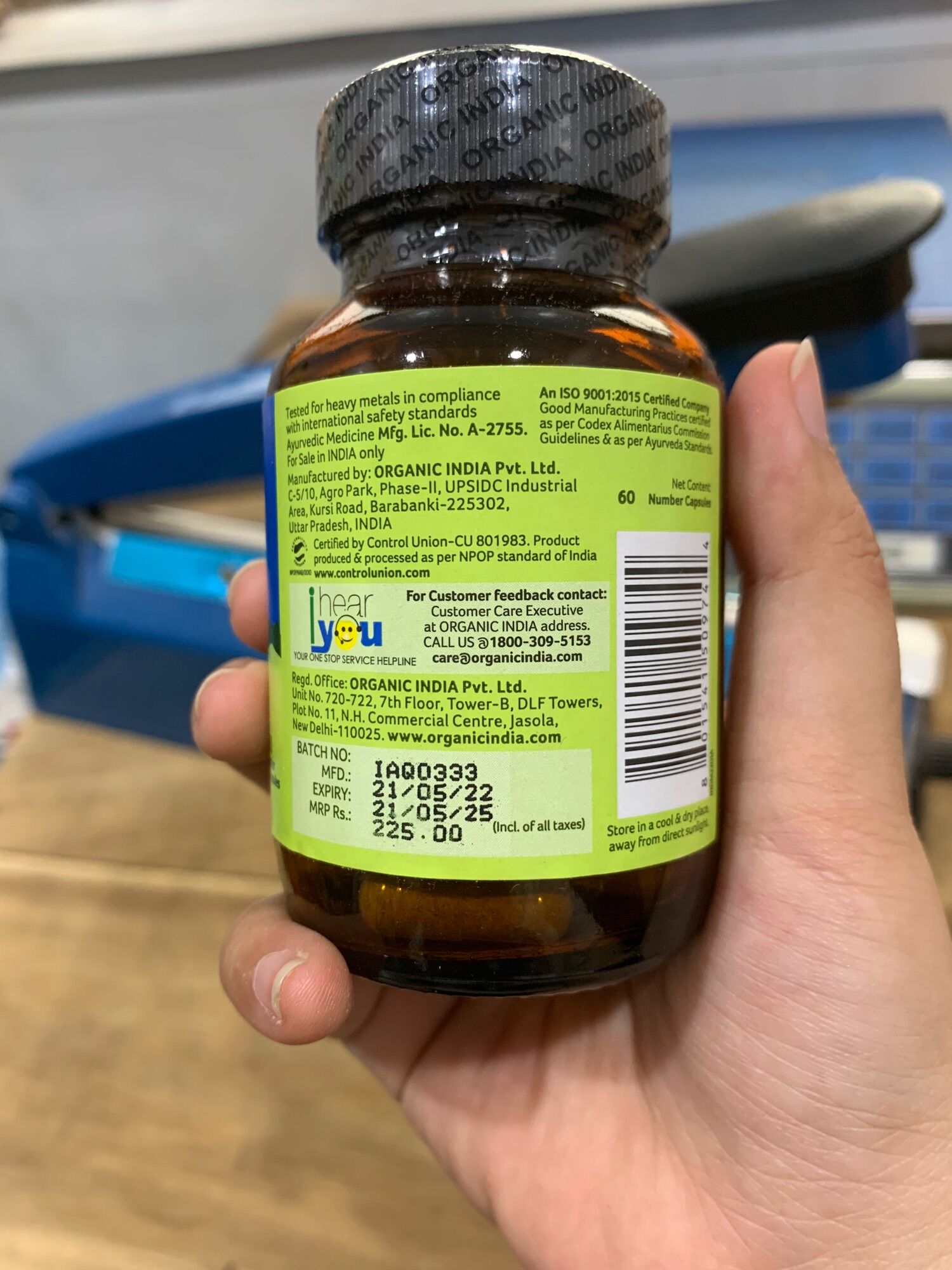 ORGANIC INDIA PROSTATE 60v
