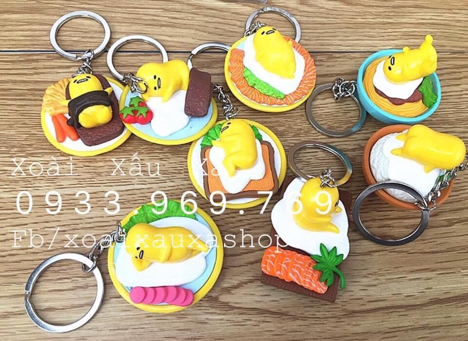 Móc khoá hoạt hình trứng lười Gudetama