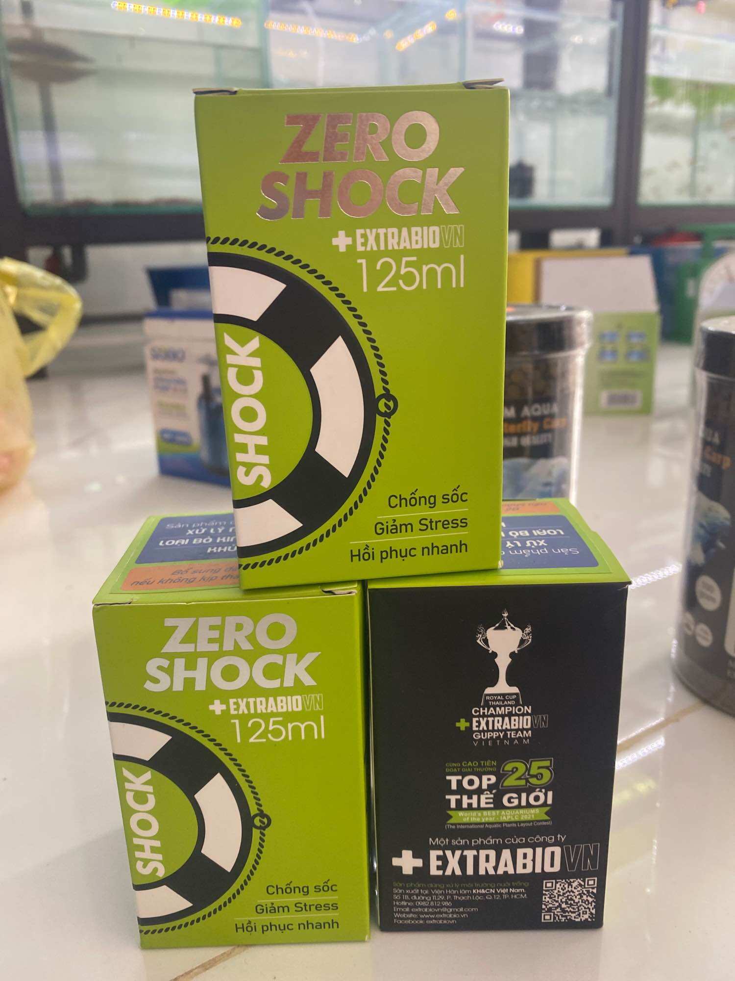 Vi SINH ZERO SHOCK 125ml DÀNH CHO CÁ CẢNH