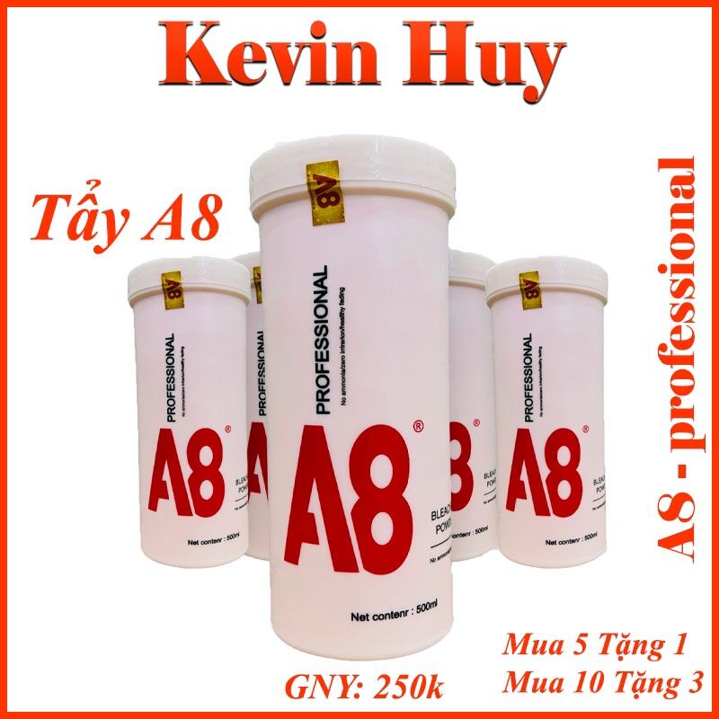 Bột tẩy tóc colagen a8 | tẩy êm không xót - không xơ tóc - lên tông nhanh