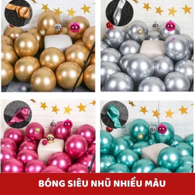 Bóng siêu nhũ bạc 10 inh