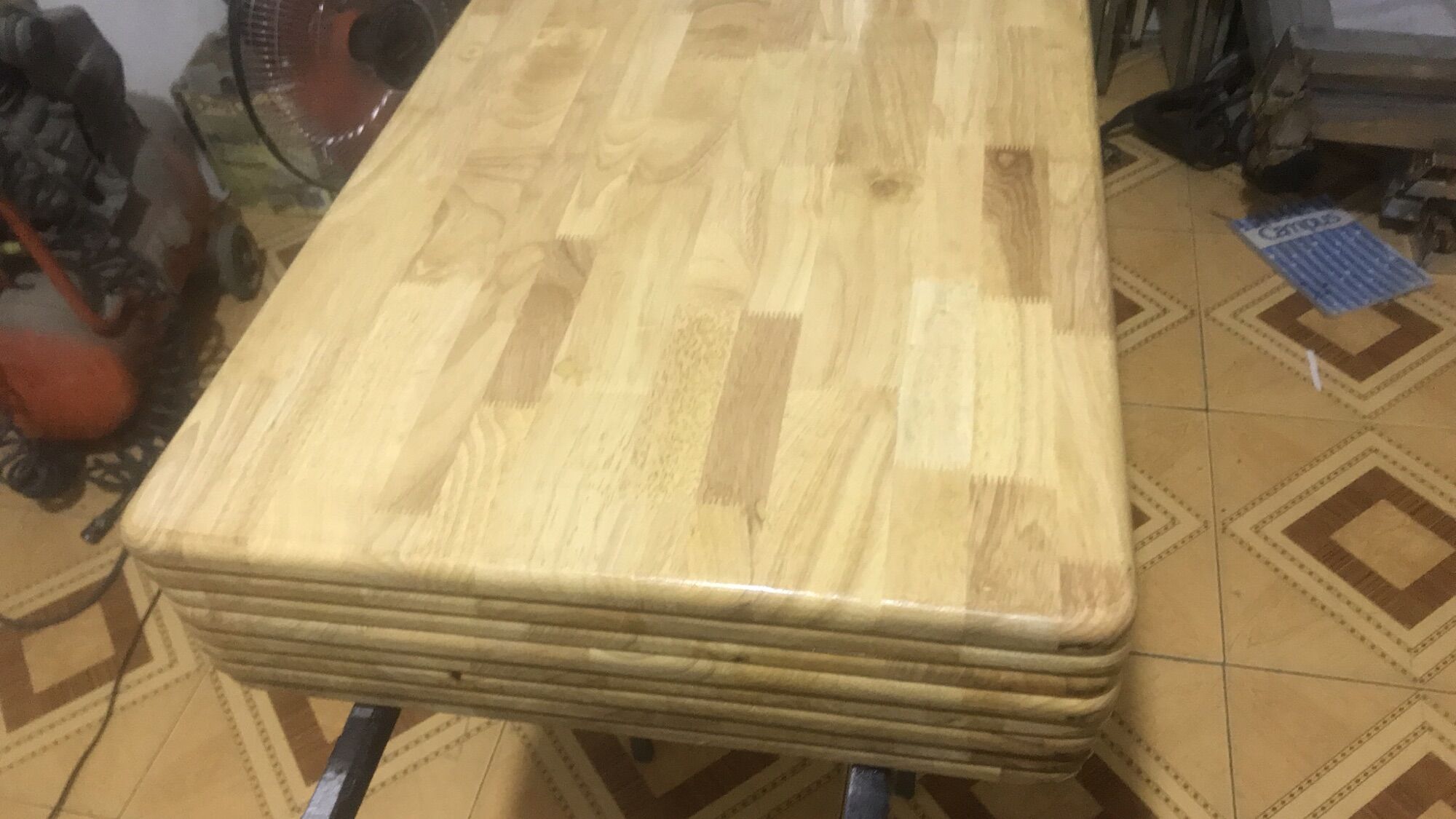 [HCM]Mặt Gỗ Cao Su 50*120 bo tròn góc cạnh độc quyền