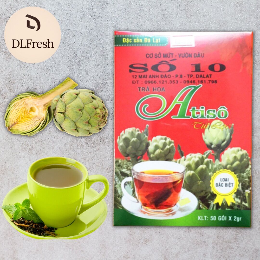 Trà atiso túi lọc DLFresh thanh nhiệt, giải độc gan 50 tép
