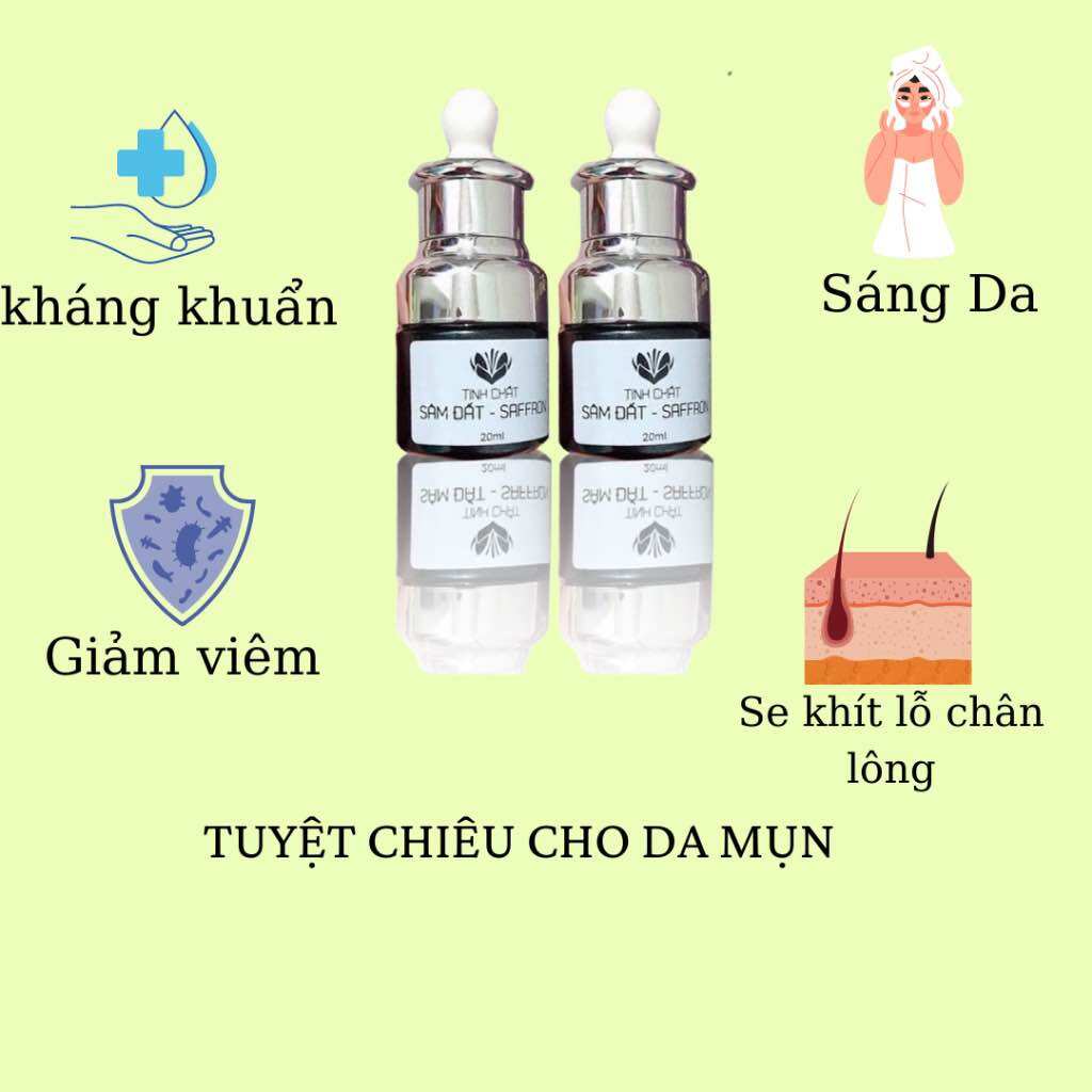 Tinh Chất Sâm Đất Saffron Dr Cell Sạch Mụn Đầu Đen, Mụn Cám 20ml