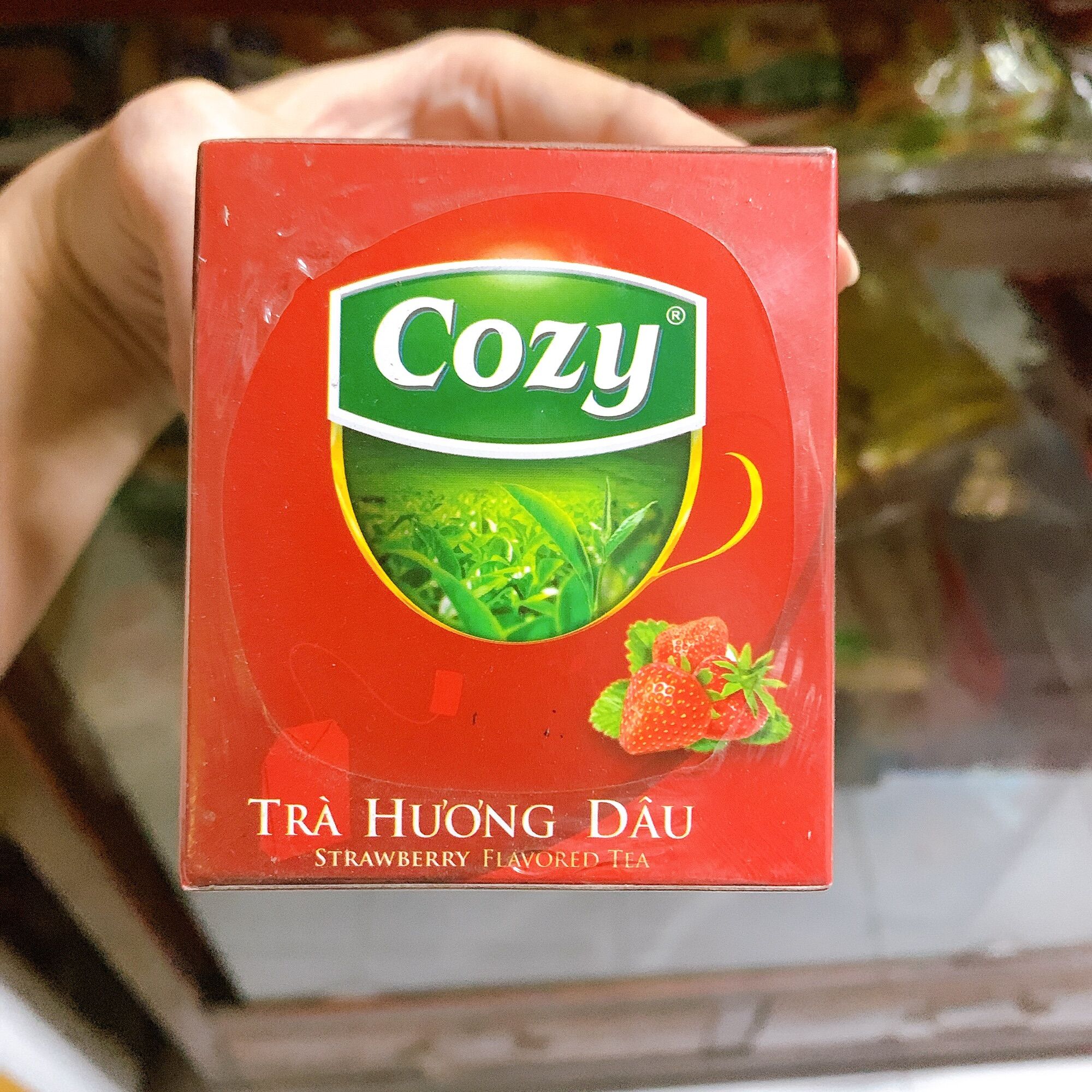 [HCM]Trà cozy dâu 50g(25 túi) pha trà sữa trà
